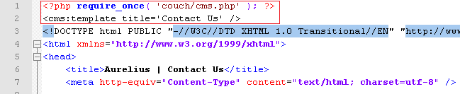 Php Contact Form Template from docs.couchcms.com